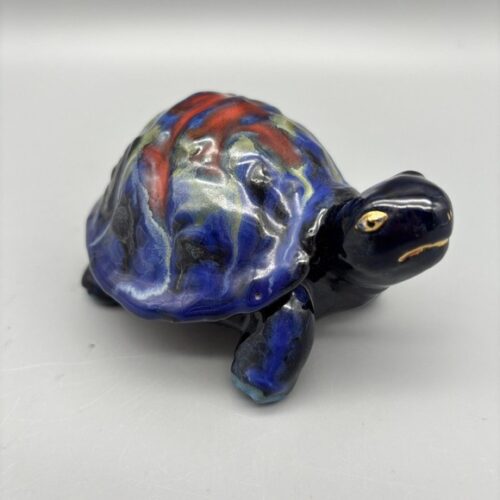 Hand Painted Turtle Trinket Box