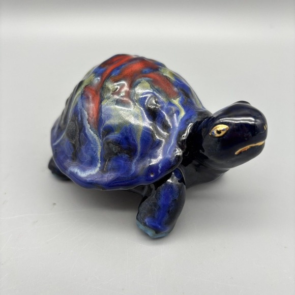 Hand Painted Turtle Trinket Box Hand Painted Turtle Trinket Box