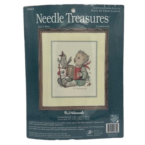 Needle Treasures Cross Stitch Kit 04664 Let’s Sing Hummel Goebel 8x10 Sealed