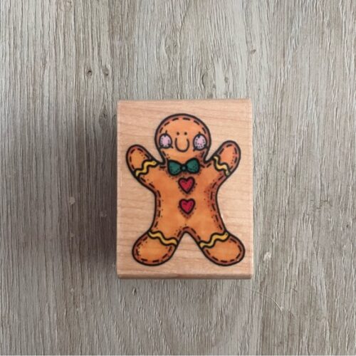 NWOT: Rubber Stampede • Gingerbread Man Runner Stamp