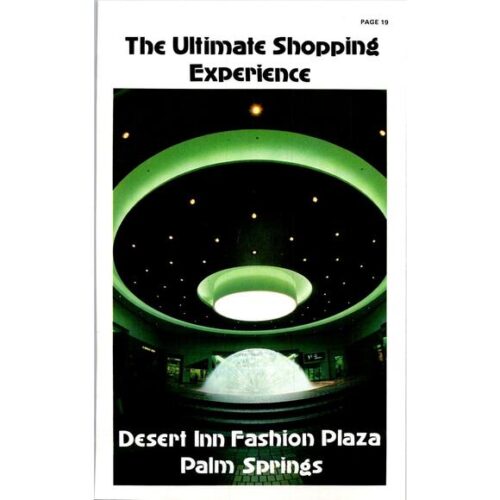The Ultimate Shopping Experience Desert Inn 1982 Palm Springs Ad SJ7