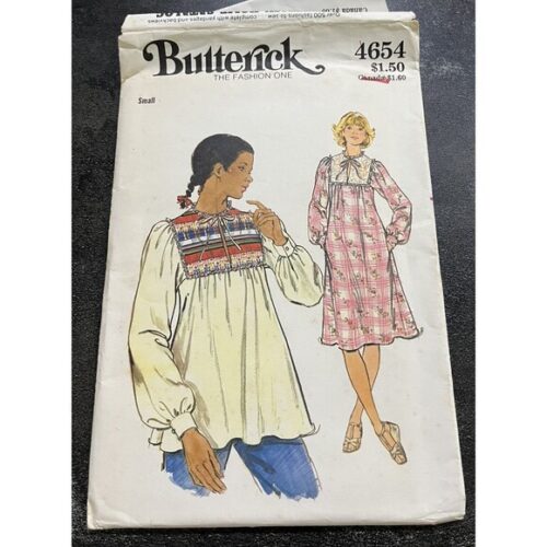 Vintage 1970's Butterick The Fashion One 4654 Uncut Size Small 8-10 Rare