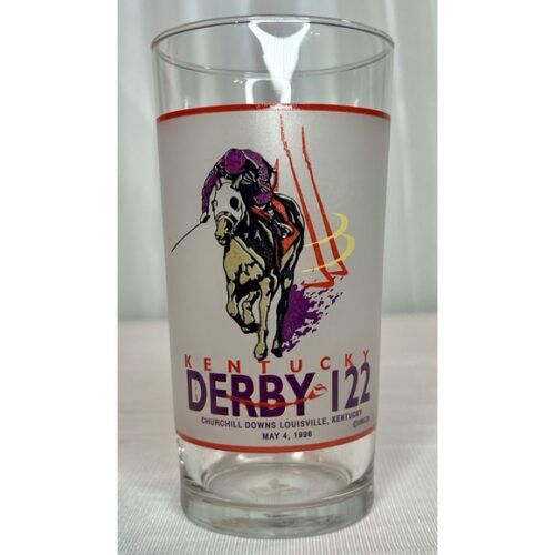 Vintage 1996 122nd Official Kentucky Derby Mint Julep Glass MINT condition