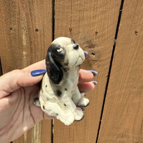 Vintage Cocker Spaniel Bone China Sitting Dog Figurine 1263