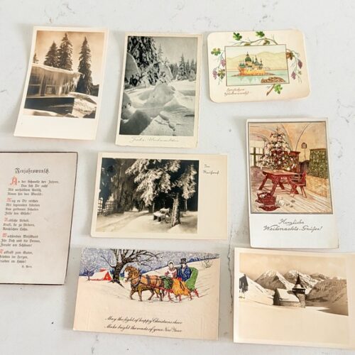 Vintage Winter/Christmas Postcard Collection a group of (8)