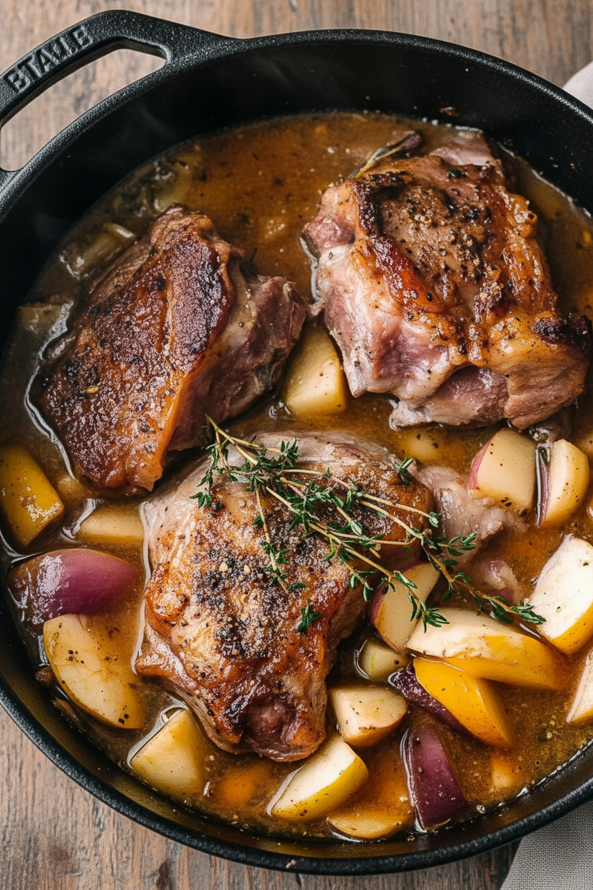 Apple Cider Braised Pork Shoulder Recipe