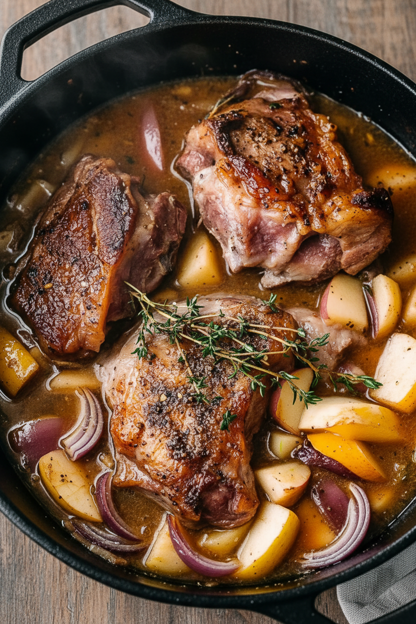 Apple Cider Braised Pork Shoulder Recipe
