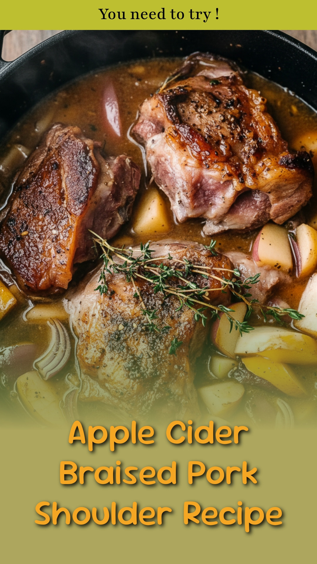Apple Cider Braised Pork Shoulder Recipe