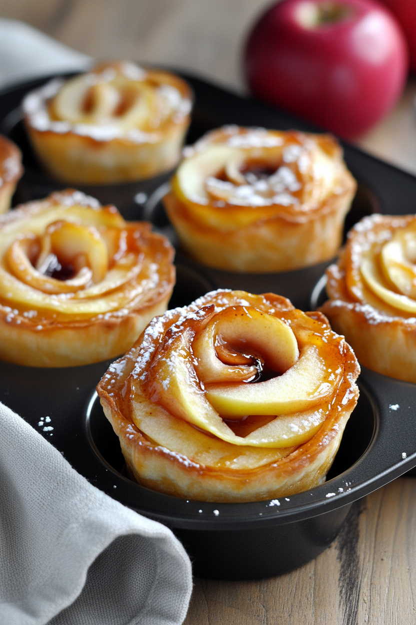 Apple Rose Pastries A Beautiful Delicious Dessert