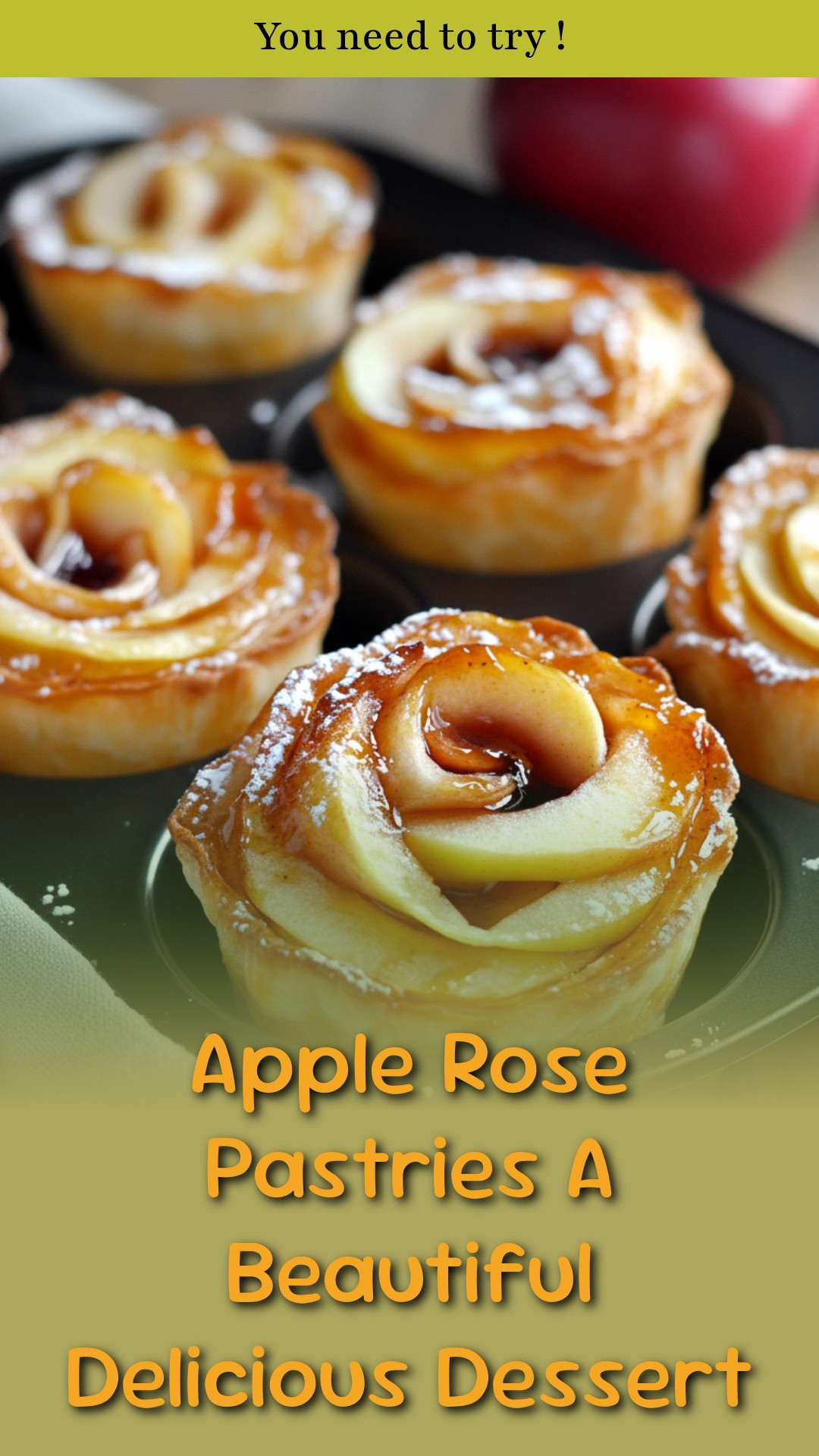 Apple Rose Pastries A Beautiful Delicious Dessert