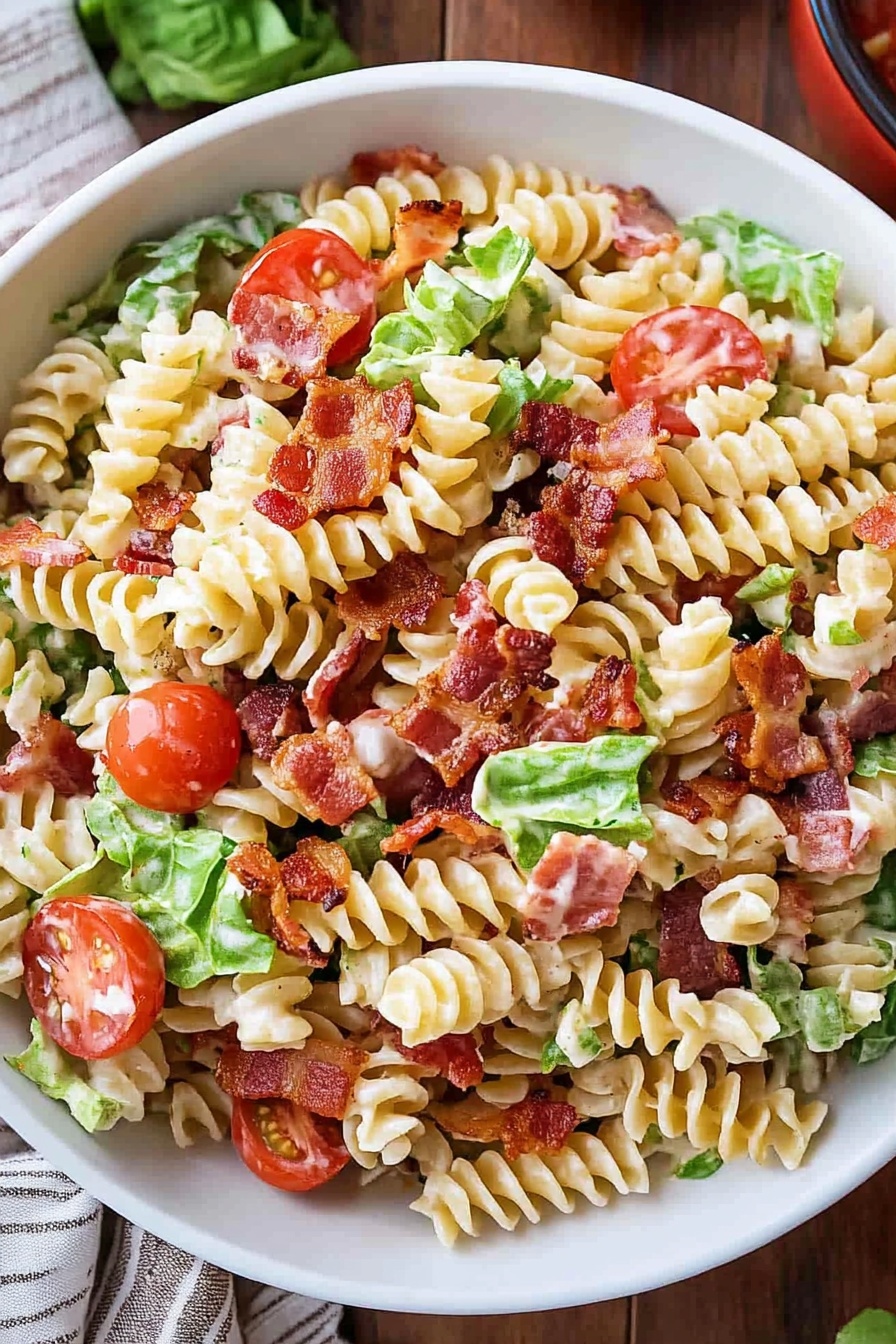 Bacon Tomato Pasta Salad Recipe