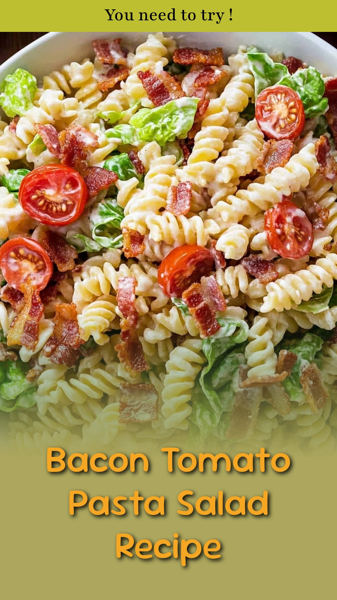 Bacon Tomato Pasta Salad Recipe