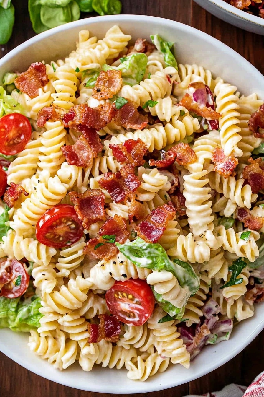 Bacon Tomato Pasta Salad Recipe