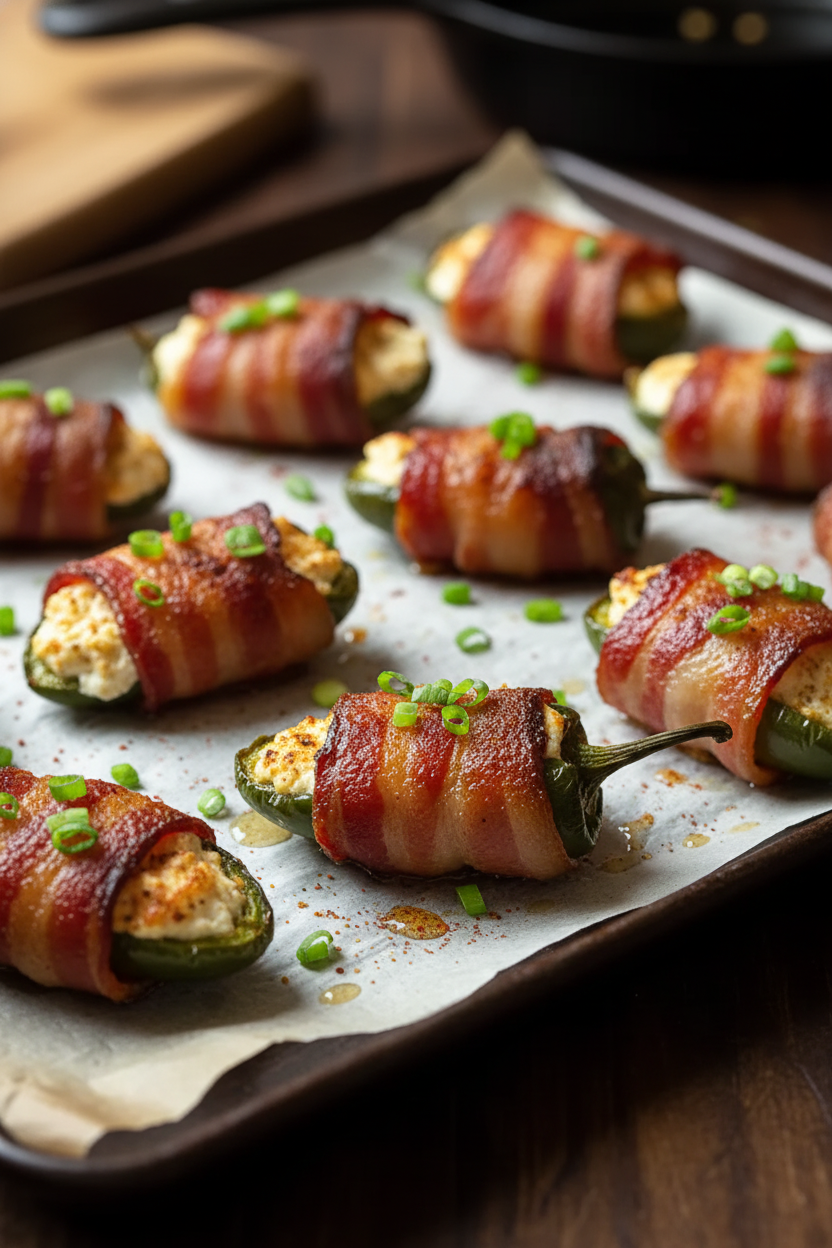 Bacon Wrapped Jalapeño Poppers Snack On Meat