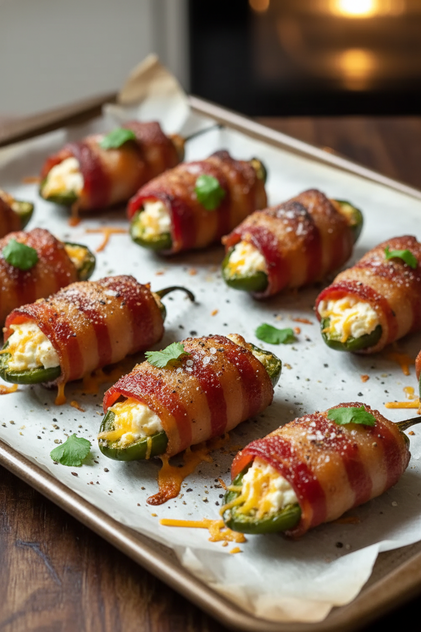 Bacon Wrapped Jalapeño Poppers Snack On Meat