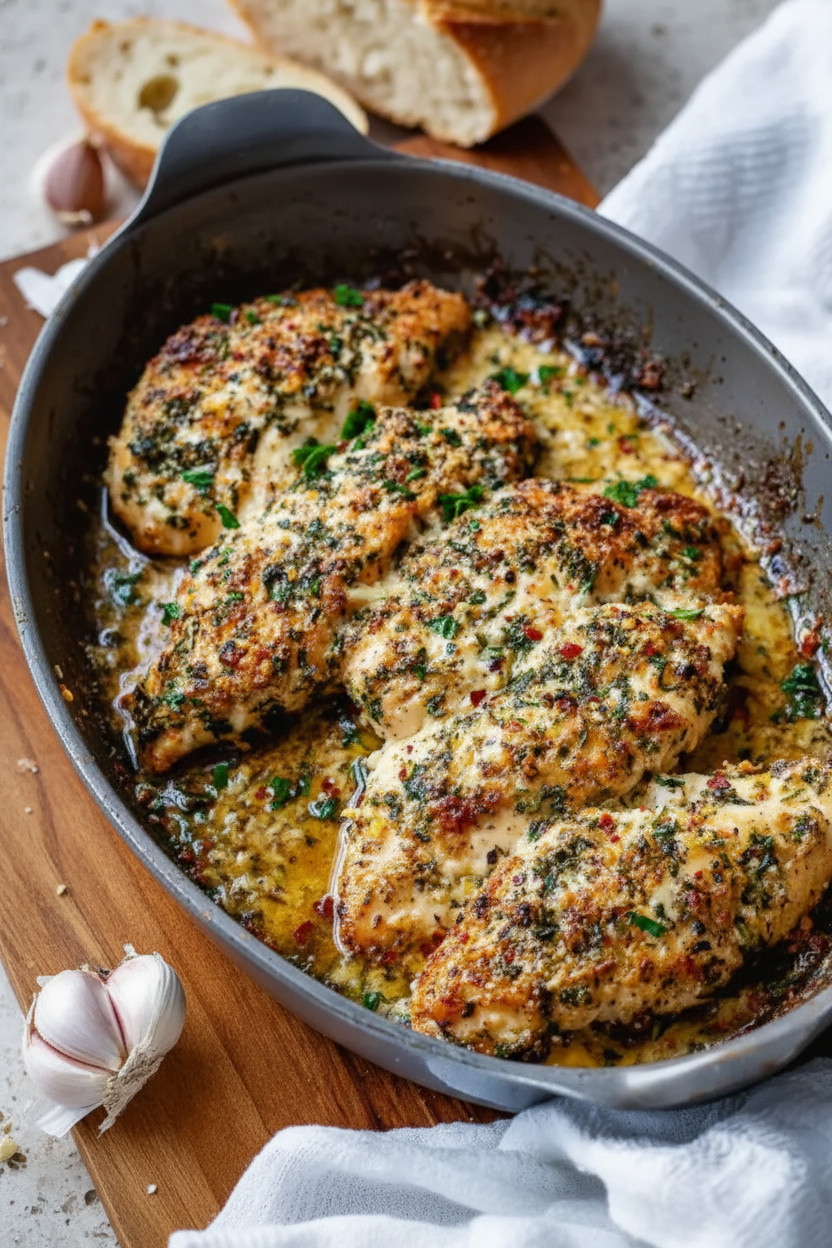 Baked Garlic Parmesan Chicken Recipe
