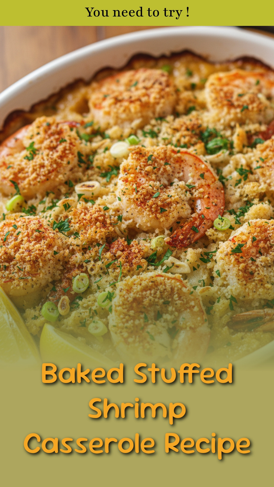 Baked Stuffed Shrimp Casserole Recipe