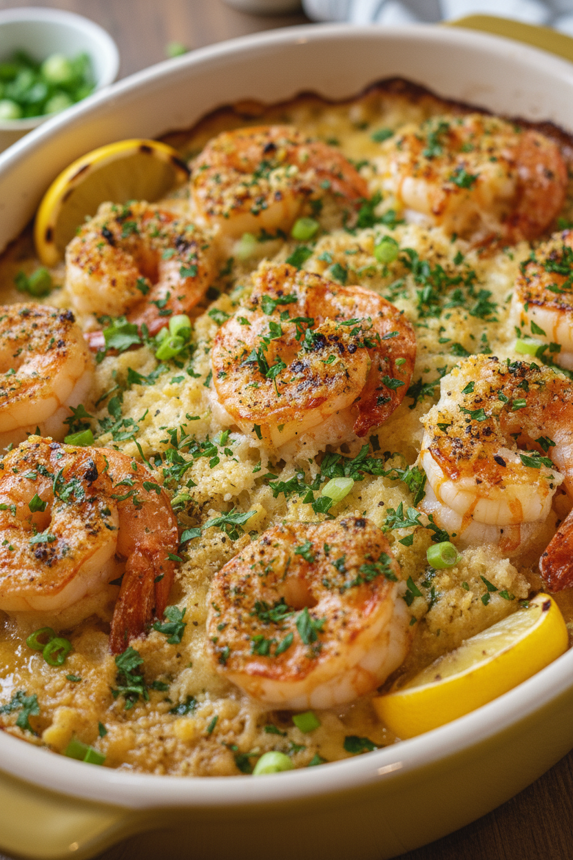 Baked Stuffed Shrimp Casserole Recipe
