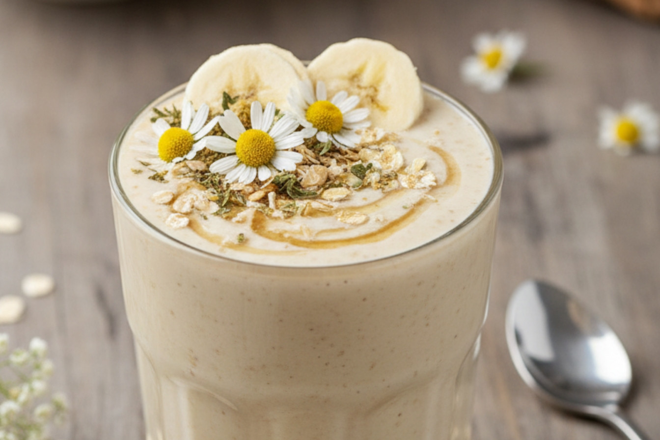 Banana Chamomile Smoothie Recipe Snack On Meat