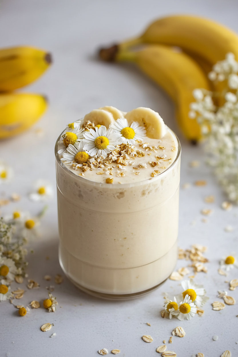 Banana Chamomile Smoothie Recipe Snack On Meat
