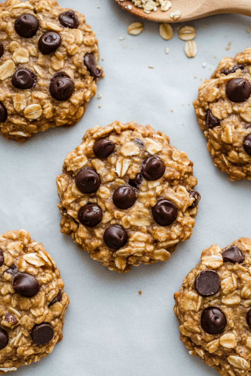 Banana Oatmeal Chocolate Chip Cookie Recipe