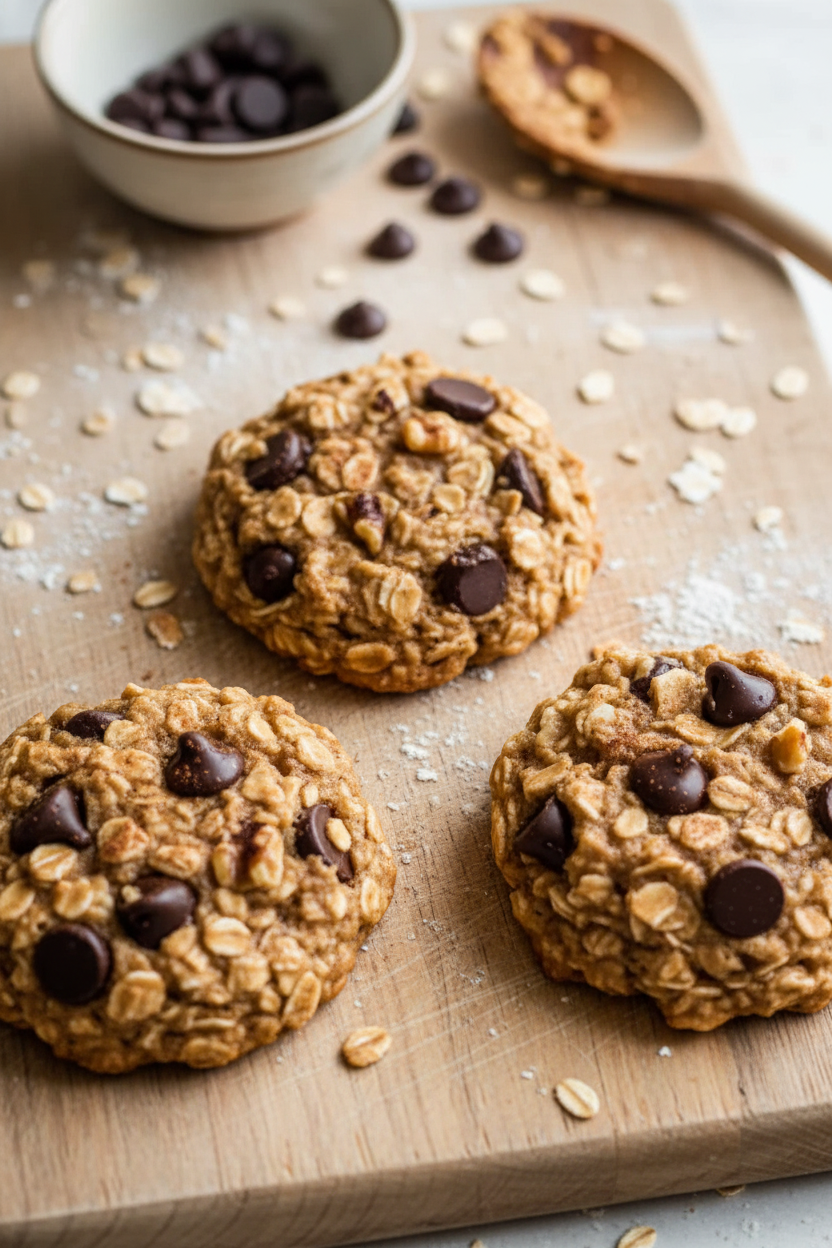 Banana Oatmeal Chocolate Chip Cookie Recipe