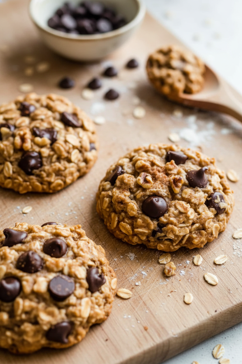 Banana Oatmeal Chocolate Chip Cookie Recipe