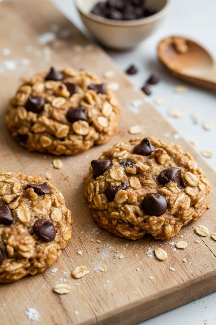 Banana Oatmeal Chocolate Chip Cookie Recipe