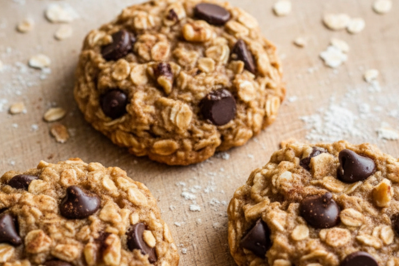 Banana Oatmeal Chocolate Chip Cookie Recipe