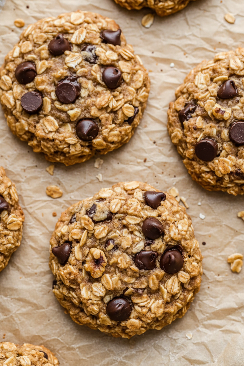 Banana Oatmeal Chocolate Chip Cookie Recipe