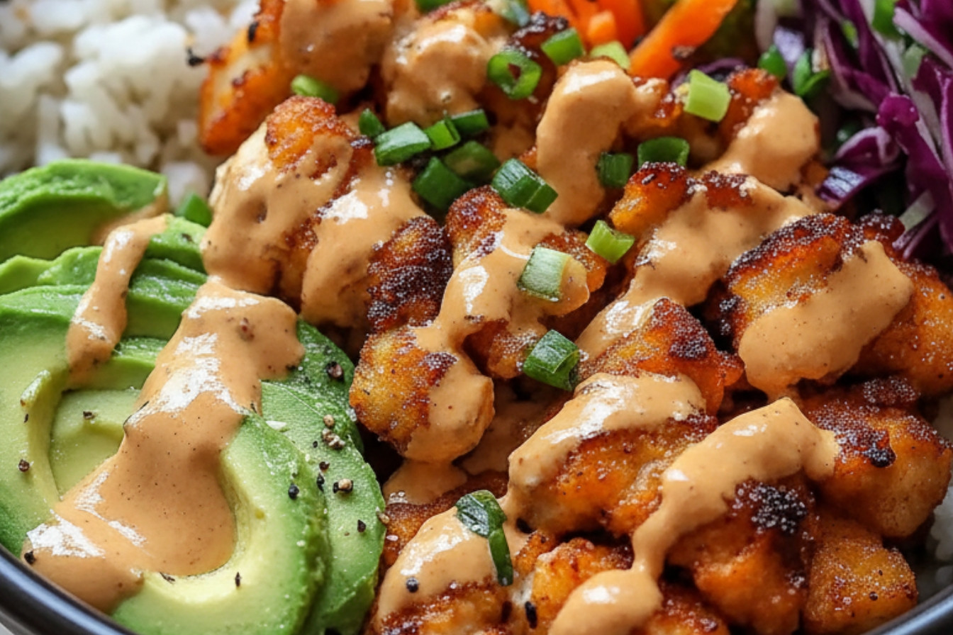 Bang Bang Chicken Bowl A Flavor Bomb