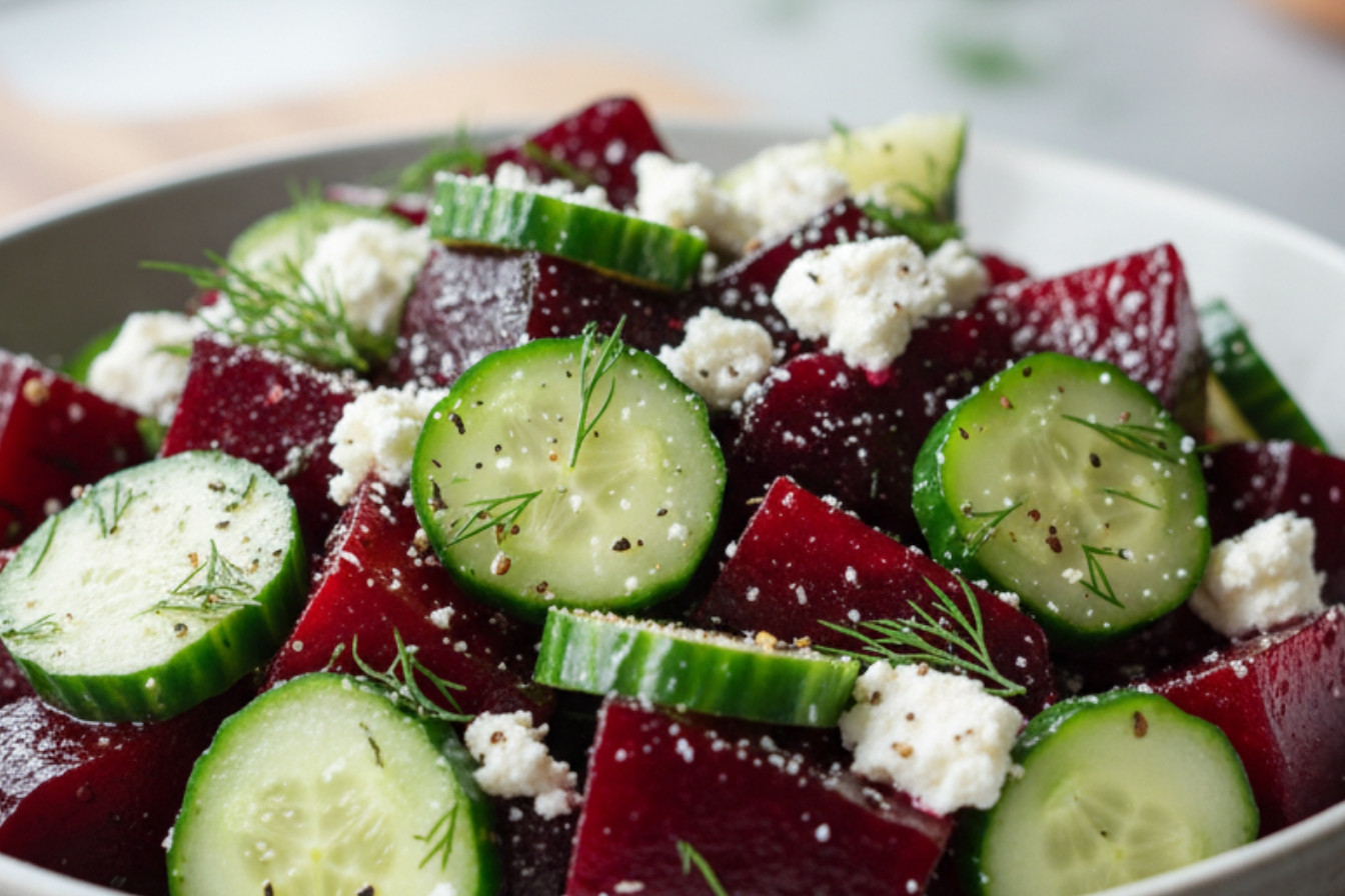 Beet Feta Cucumber Dill Salad Recipe