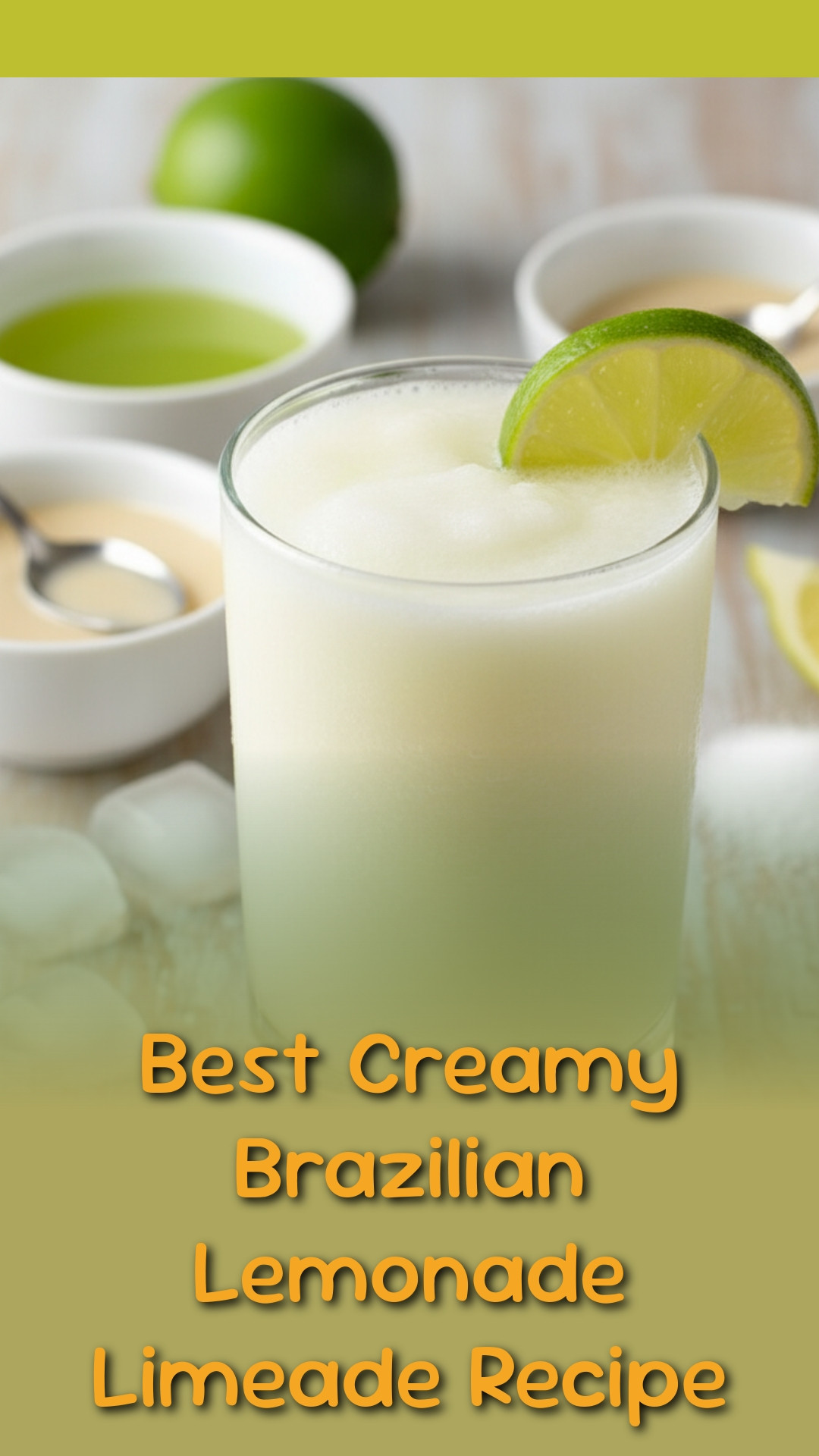 Best Creamy Brazilian Lemonade Limeade Recipe
