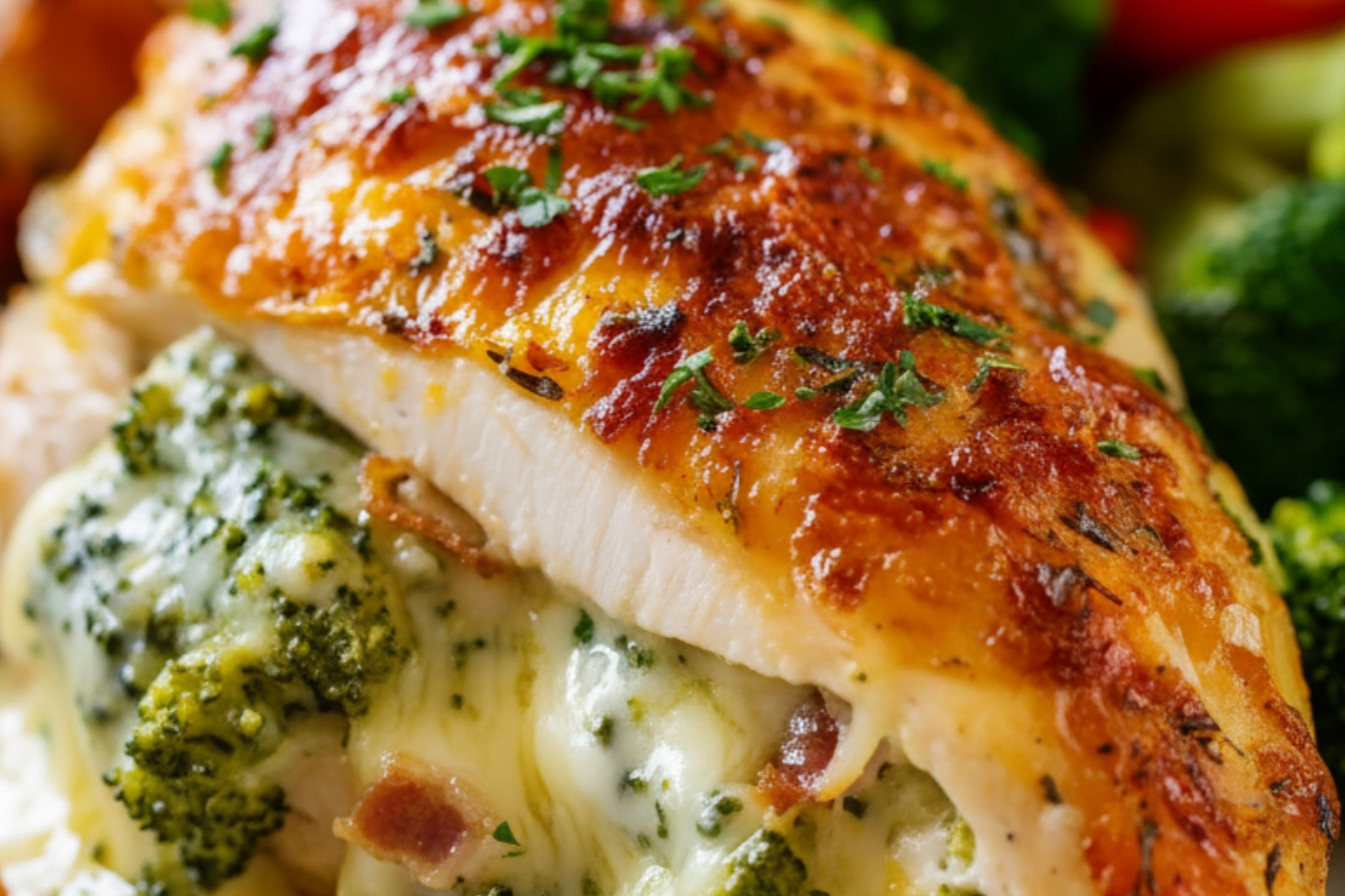 Broccoli Cheese Stuffed Chicken Breast Recipe