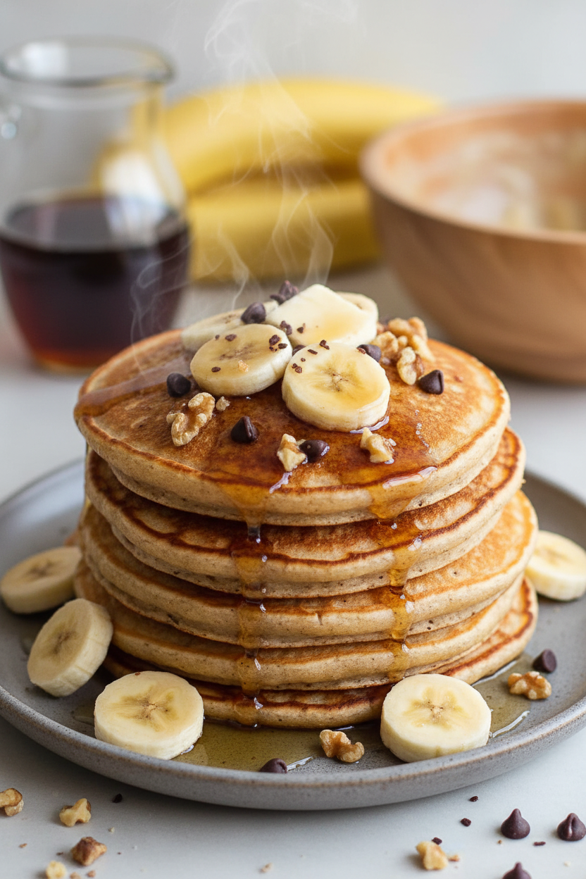 Brown Sugar Banana Pancakes Fluffy Moist Delicious