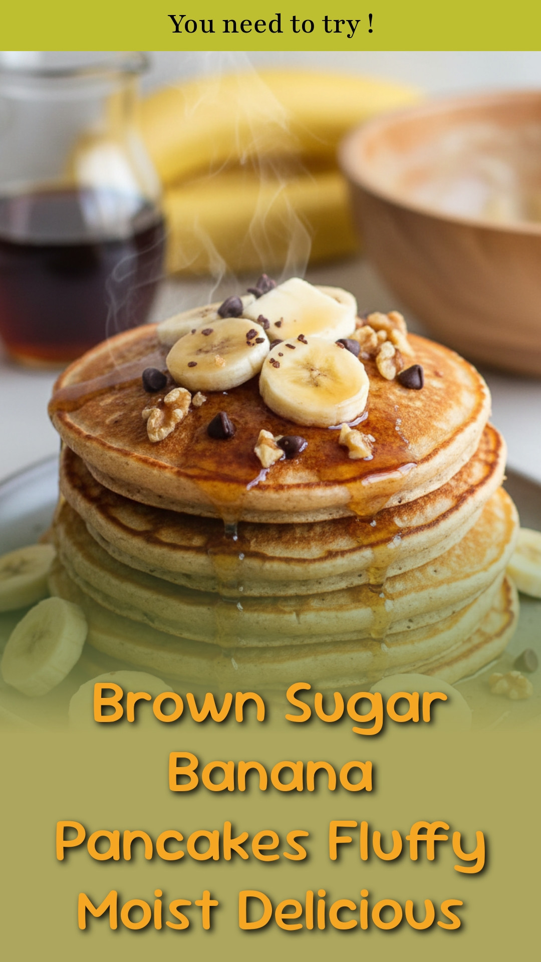 Brown Sugar Banana Pancakes Fluffy Moist Delicious