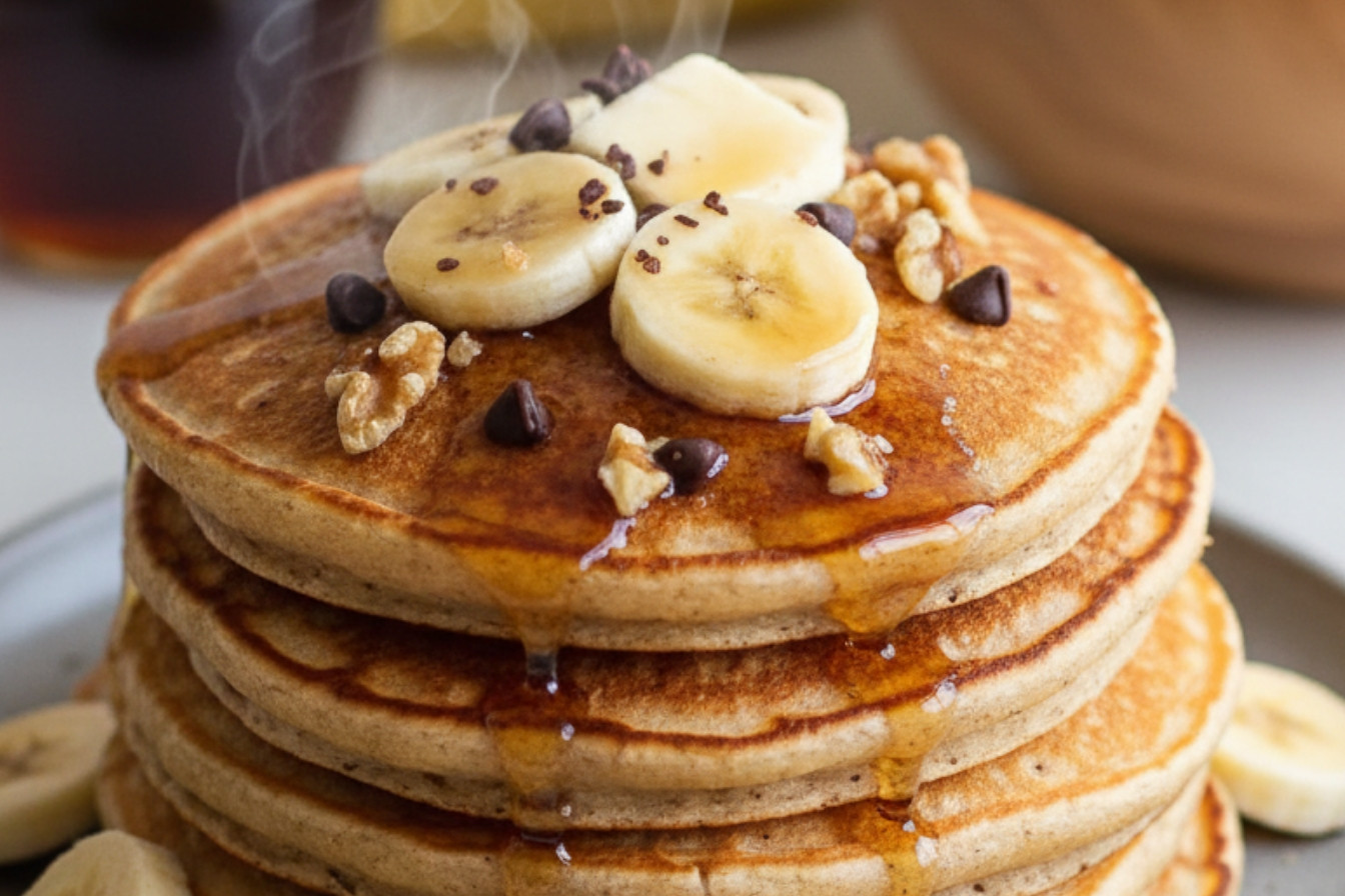Brown Sugar Banana Pancakes Fluffy Moist Delicious