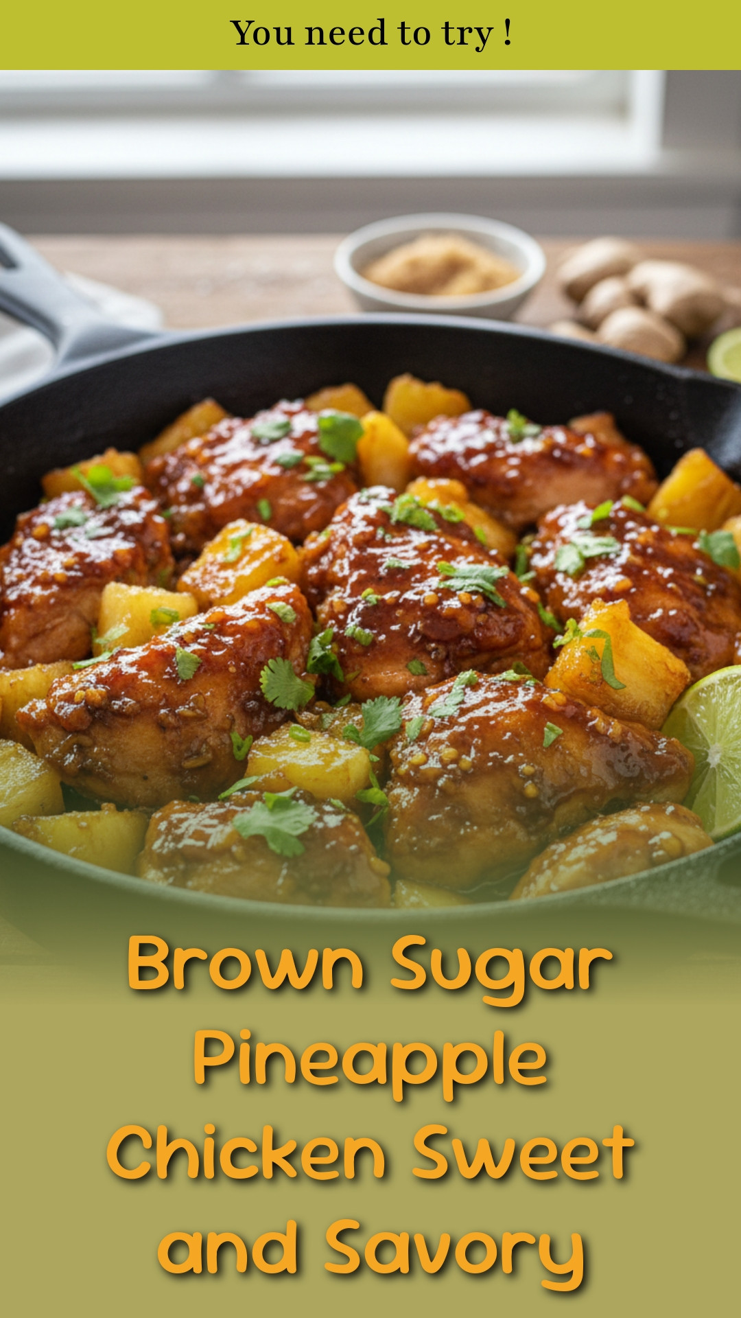 Brown Sugar Pineapple Chicken Sweet and Savory