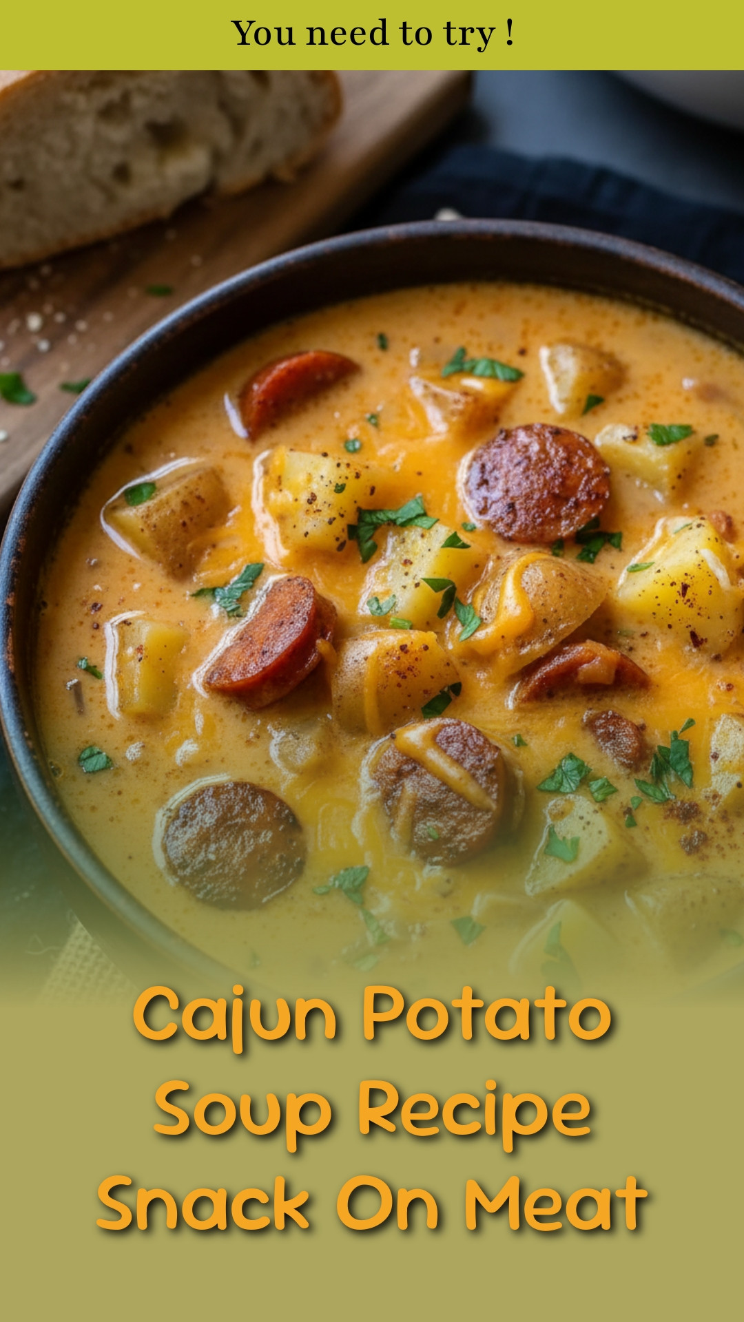 Cajun Potato Soup Recipe Snack On Meat