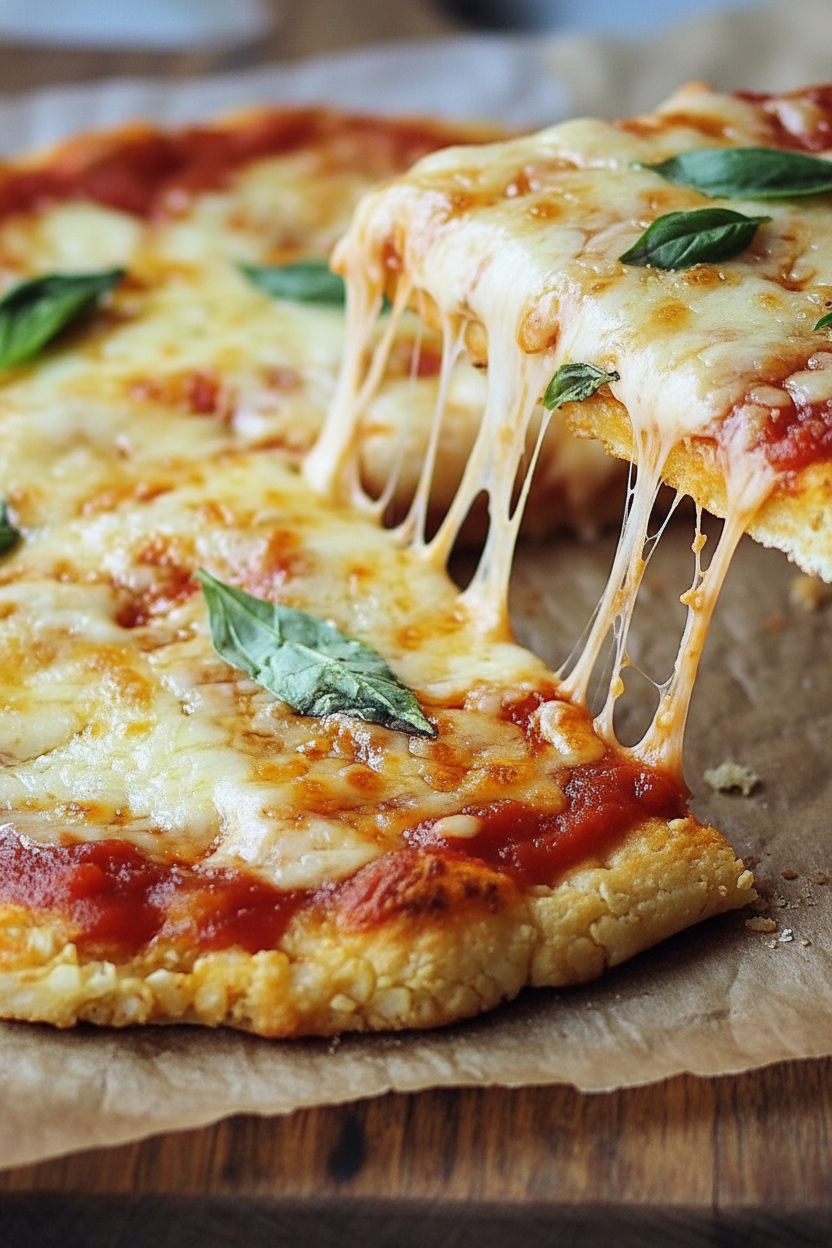 Cauliflower Pizza Crust Recipe Snack On Meat