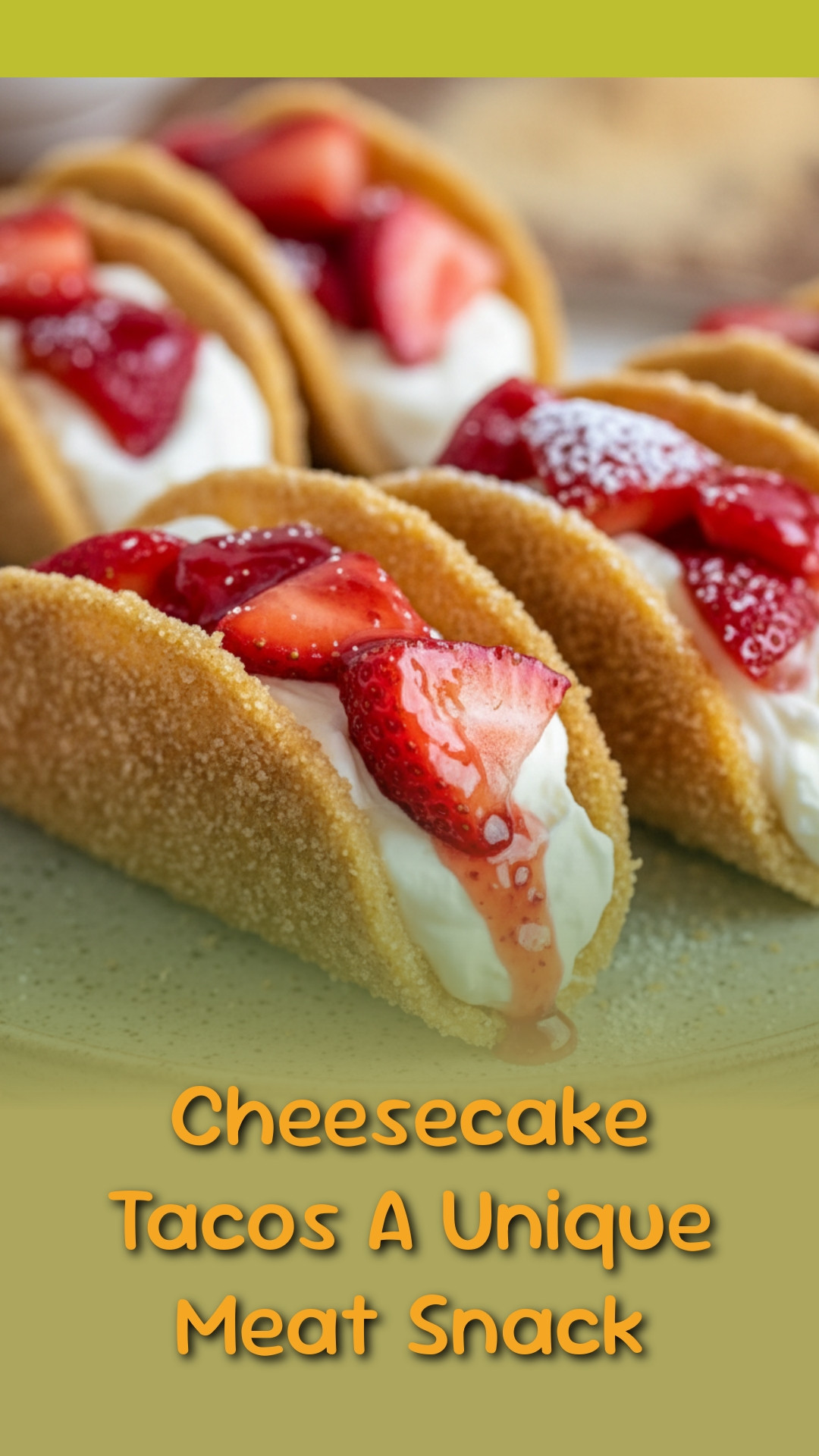 Cheesecake Tacos A Unique Meat Snack