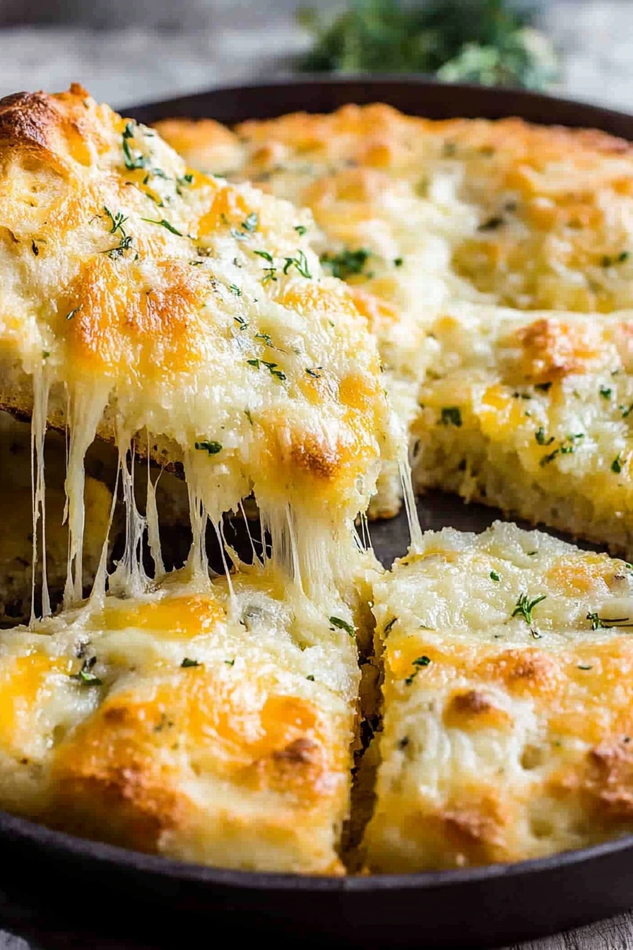 Cheesy Garlic Focaccia Bread Recipe