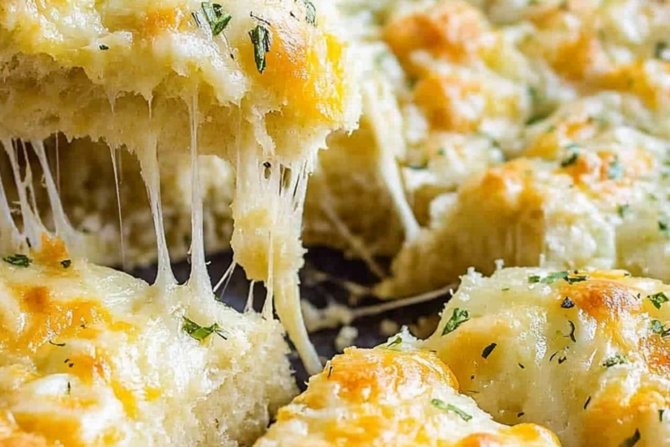 Cheesy Garlic Focaccia Bread Recipe