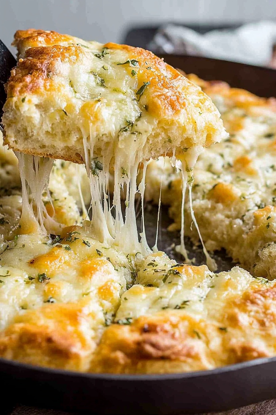 Cheesy Garlic Focaccia Bread Recipe