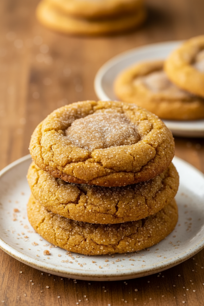 Chewy Pumpkin Snickerdoodle Cookie Recipe