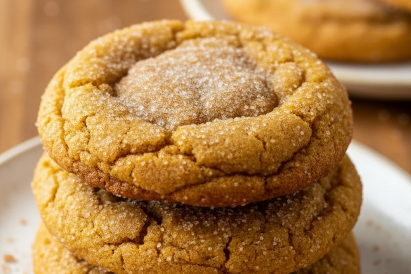 Chewy Pumpkin Snickerdoodle Cookie Recipe