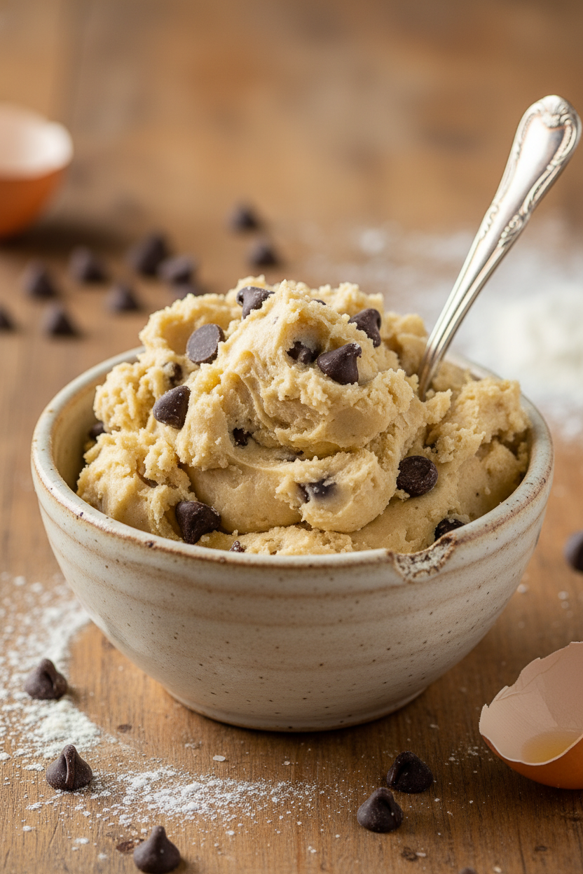 Chocolate Chip Edible Cookie Dough Snack