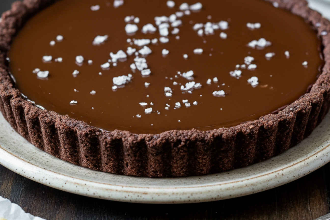 Chocolate Salted Caramel Tart Snack On Meat