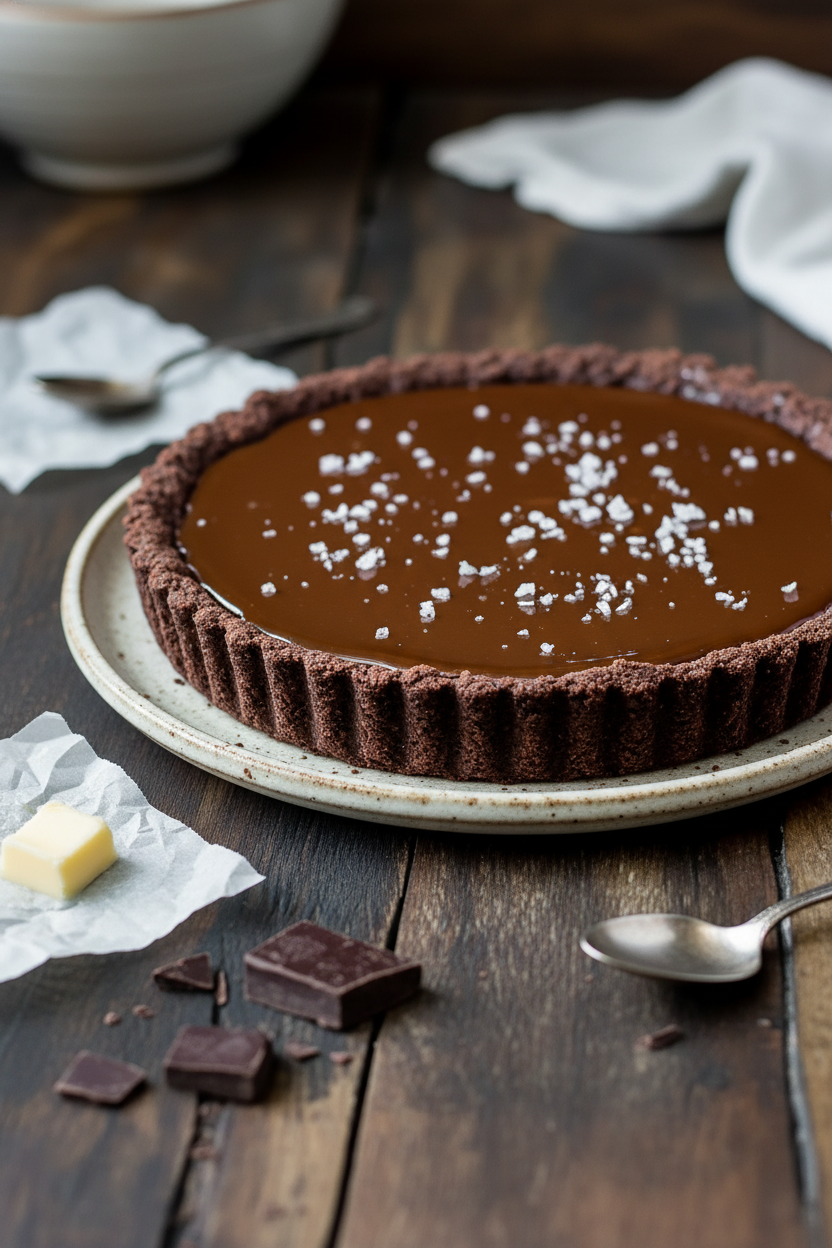 Chocolate Salted Caramel Tart Snack On Meat