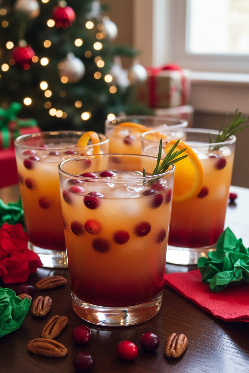 Christmas Morning Punch and Meat Snacks